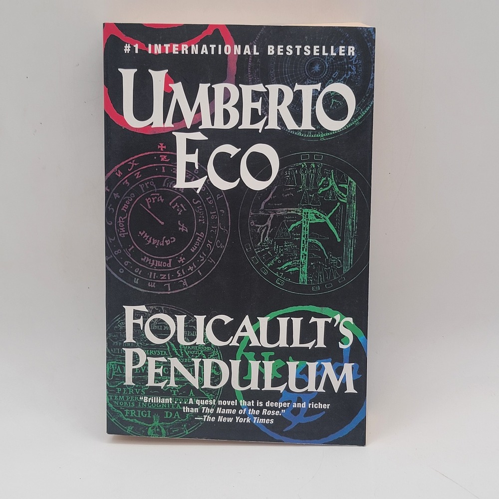 Umberto Eco Foucault's Pendulum Paperback 1997 Trade Edition Occult Excellent‎